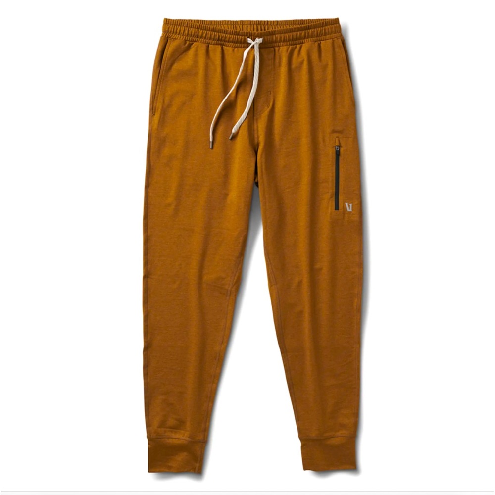 Vuori Sunday performance joggers size sm color Tabaco heather